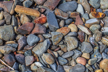 Close up of rock on the beach