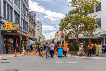 Wellington, New Zealand - March 25, 2023: Visitors to Cuba Dupa Festival 2023 in Wellington, New Zealandのeditorial素材