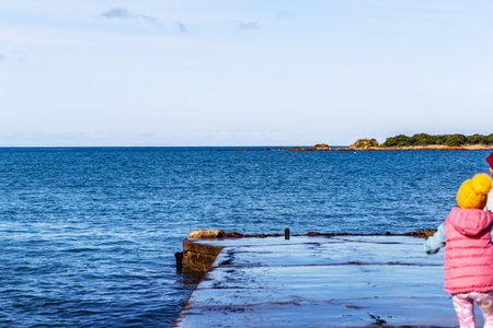 Wellington, New Zealand - July 29, 2023: Crowds gather along Taputeranga Marine Reserve to view...