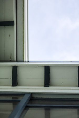 Minimalist Architectural Detail with Sky View