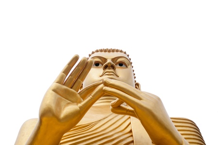 Buddha statue in Golden Temple in Dambulla, Sri Lanka の写真素材