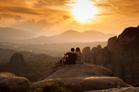 Meteora Monasteries is one of the largest and most important complexes of Greek Orthodox monasteries in Greeceの写真素材