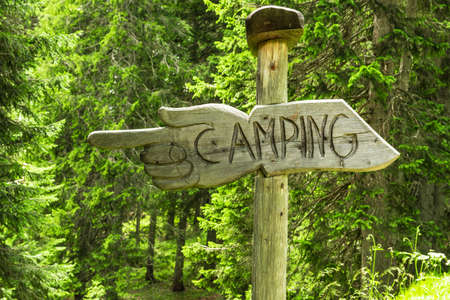 camping sign