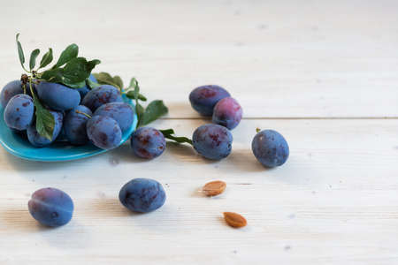 draining in a plate on the tableの写真素材