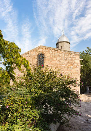 Dome with cross of the Church of the Iveron Icon of the Mother of God-parish church of the Feodosian...