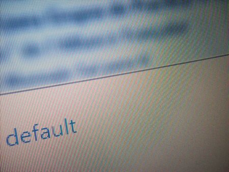 Default text in screenの写真素材