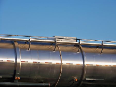 Tanker truck carrying fuelの写真素材