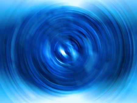 Circular, spin, blue backgroundの写真素材
