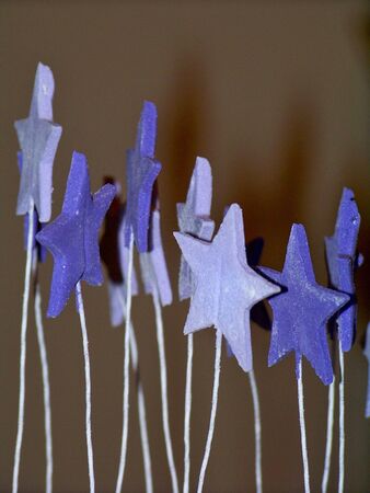 Violet sugar festive starsの写真素材