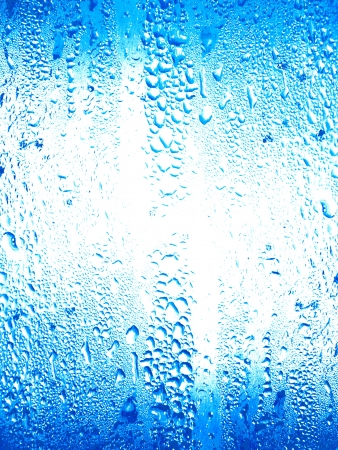 Turquoise water background with drops Turquoise water background with drops