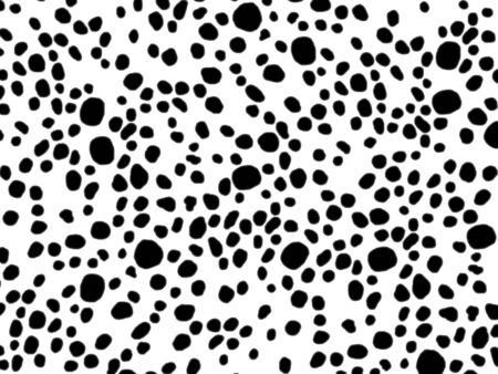 Animal print dotted background in black and whiteの写真素材