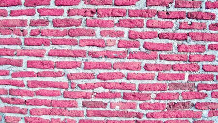 Saint Valentines day background, brickwall in pinkの写真素材