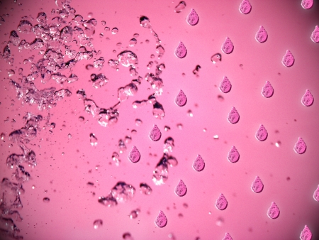 Pink drops photography and illustration backgroundの写真素材