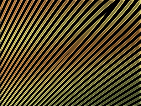 Diagonal straight golden lines on black backgroundの写真素材