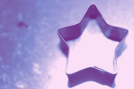 Blue star mold abstract shape の写真素材