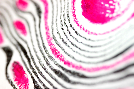 Abstract background of pencil lines draw of graphite and pink colorの写真素材