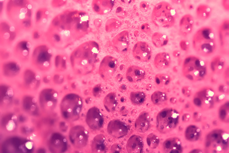 Pink strawberry drink froty bubbles abstract background textureの写真素材