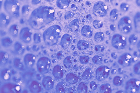 Blue bubbles texture closeup abstract background