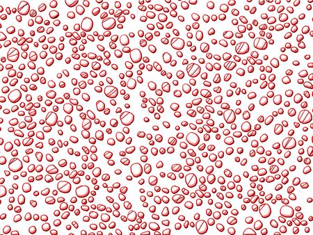 Red drops texture illustration backgroundの写真素材