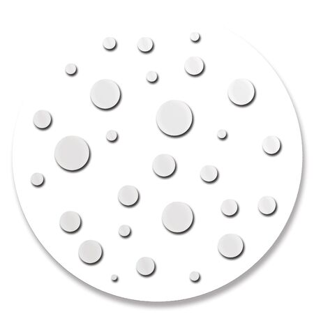 White circle with dots ornamentの写真素材