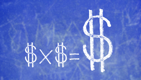 Learning to earn money and make more moneyの写真素材