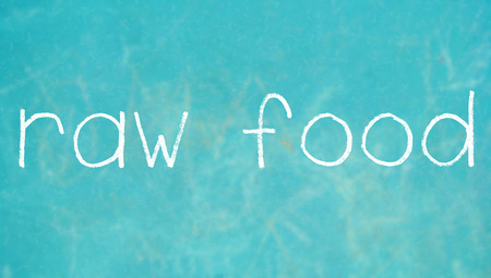 Raw food chalk wordsの写真素材
