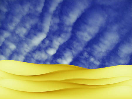Sand and sky illustration and photography composition abstract backgroundの写真素材