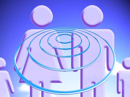 Family targets conceptual imageの写真素材