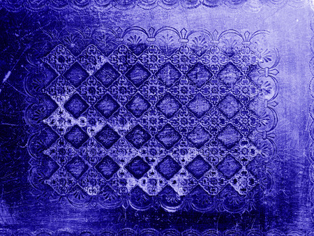 Blue elegant pattern wood textured backgroundの写真素材