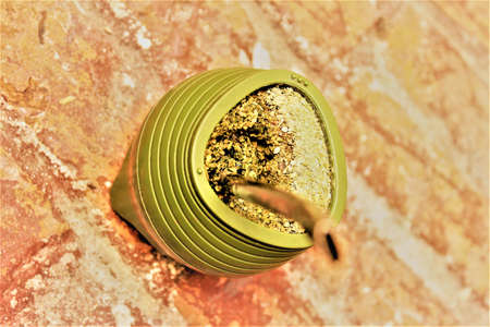 Mate typical infusion drink top view