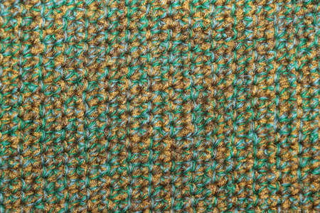 Crochet pattern textile green background