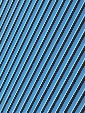 Blue wooden panel background in diagonal shape for pattern.の写真素材