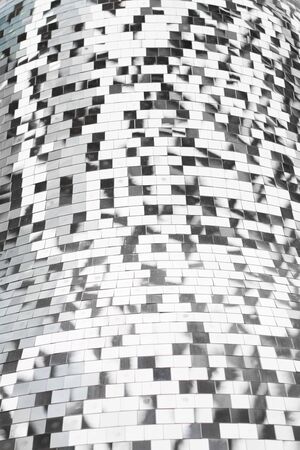 Abstract Silver background mosaic shape.の写真素材