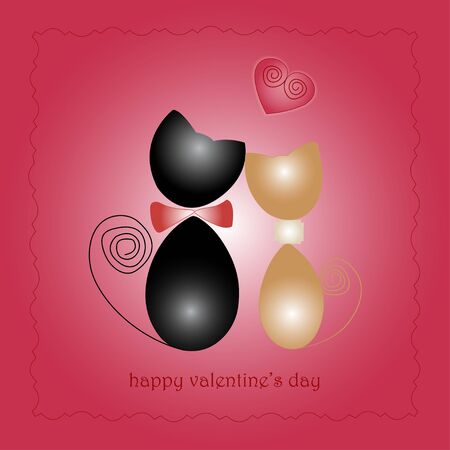 Valentines day card designのイラスト素材