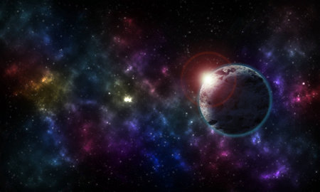 background Starry night skyの写真素材