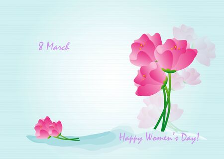 Card background flowersのイラスト素材