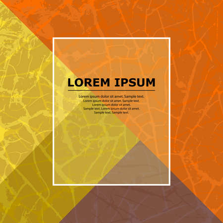 Cracking texture and place for text. Grunge background. Pattern with cracks. Vector illustration.のイラスト素材