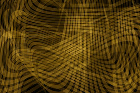 Dark brown background with intersecting waves. The elegant design. Vector illustration.のイラスト素材