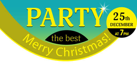 Christmas party elegant decorative design elements.のイラスト素材