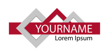 three part abstract elements. Geometric frame. Vector illustration.のイラスト素材