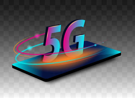 5G network. Innovative generation of the global high speed Internet broadband. New wireless internet...