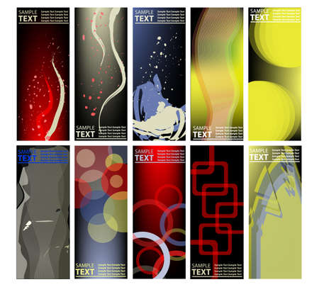 Vertical banner set. Business design template. Vector illustration.のイラスト素材