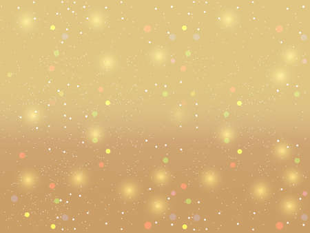 Gold festive background. Light design for Christmas, New year, birthday, anniversary and other holidays. Vector illustration.のイラスト素材