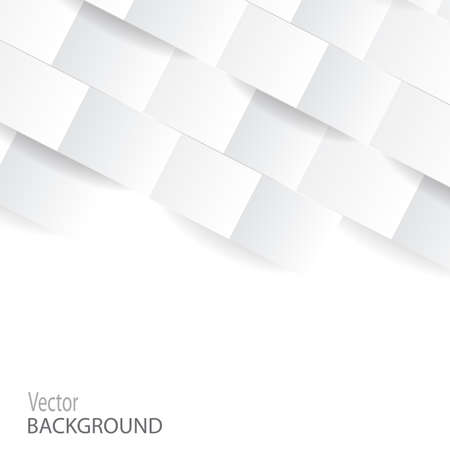 White geometric modern background. Perspective texture for cover design, website background, advertising. Vector illustration.のイラスト素材