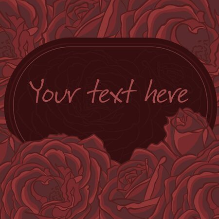 Floral invitation card with copy spaceのイラスト素材