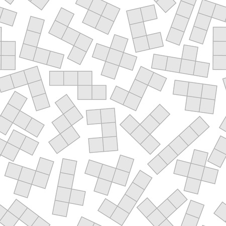 Vector monochrome geometric seamless pattern.のイラスト素材