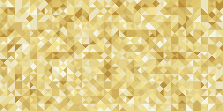 Gold gradient geometric greeting card, banner, seamless pattern. Vector luxury backgroundのイラスト素材