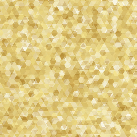 Gold geometric greeting card, banner, pattern. Vector luxury backgroundのイラスト素材