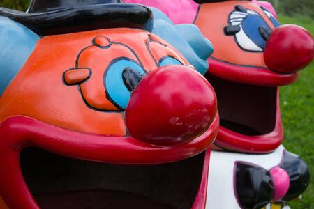 bright bin for city parkの写真素材