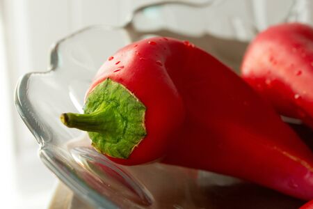 red pepper with green sprout 2